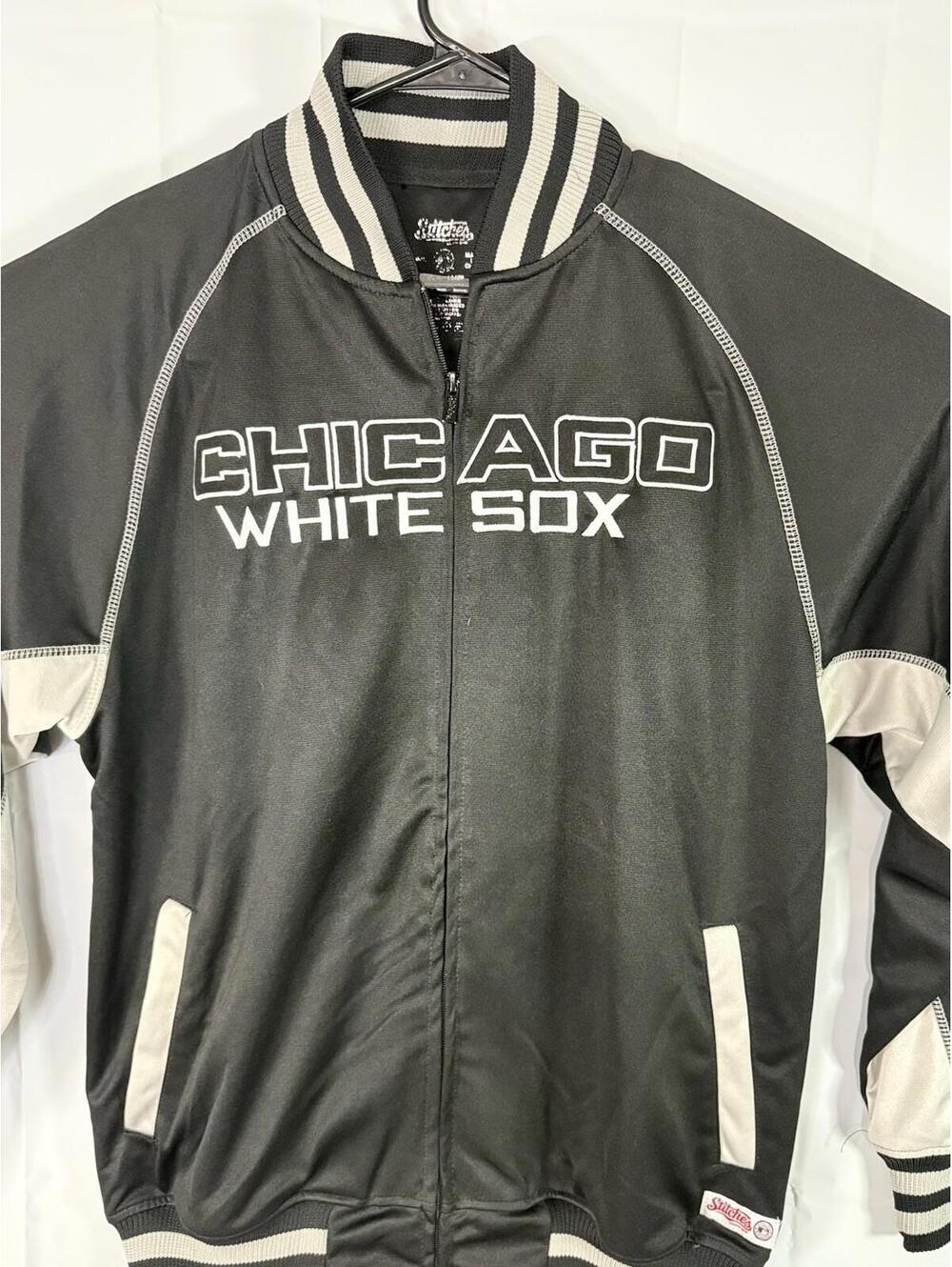 Stitches Chicago White Sox Warm Up Track Jacket Men's Size XL Full Zip